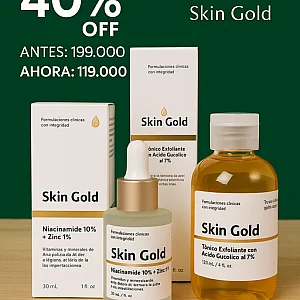 ACIDO GLICOLICO AL 7% + NIACINAMIDE AL 10% SKIN GOLD Skin Gold Ecuador