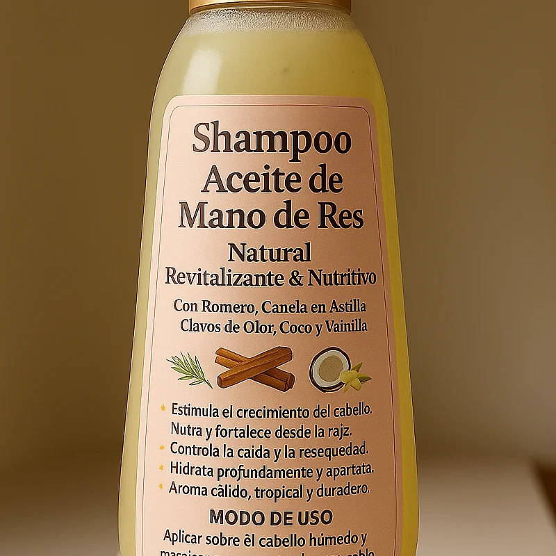 SHAMPOO ANTI CAIDA Y CRECIMIENTO ACEITE DE PATA 100% NATURAL ACEITE DE PATA DE VACA 100% NATURAL — imagen principal